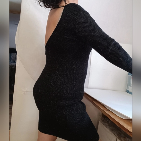 Pencil dress, low back, plus size 2X, full stretch. - Picture 14 of 15